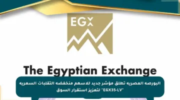 البورصة المصرية تطلق مؤشر جديد للأسهم منخفضة التقلبات السعرية “EGX35-LV” لتعزيز استقرار السوق